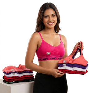 girls multicolor cotton blend innerwear/slip/bra/sport bra/gym yoga bra; pack of 6 free size above 16 year girl sports bra copy